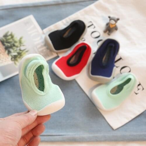 First Walkers Baby Shoes Boy Girl Non Slip Toddler Shoes Infant Solid Color Floor Socks Calcetines Zapatos Bebe Recien Nacido