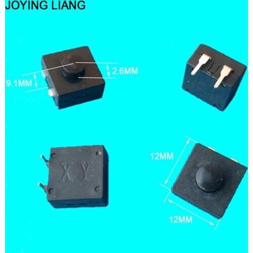 Joying Liang 4pcs/lot Flashlight Switch CREE XPE Q5 T6 Electric Torch Middle Switch Side- 2 Feet ON/ OFF Switches
