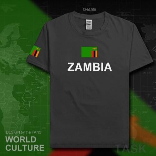 Republic of Zambia Zambian mens t shirts fashion 2017 jersey nation team 100% cotton t-shirt clothing tees country sporting ZMB
