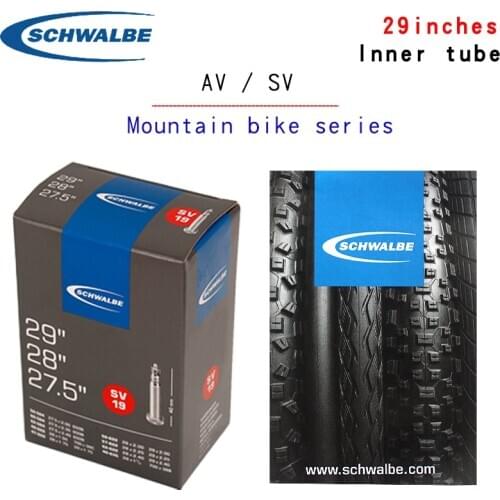 Schwalbe mountain bike butyl rubber inner tube 29 inch sv19 sv19A French valve Road City bicycle tire accessories