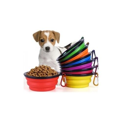 Foldable Cat Dog Food And Water Container