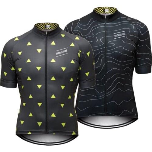 Phtxolue Short Sleeve Cycling Jerseys Men Mountain Bike Clothing Breathable MTB Bicycle Wear Clothes Shirt Cycling Clothing