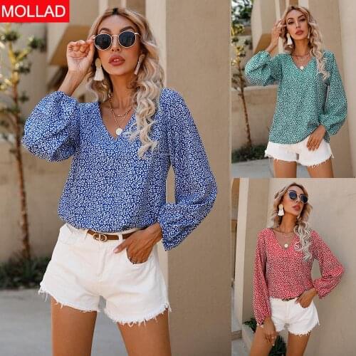 Summer 2021 European and American Womens Clothing Small Floral V-neck Cropped Sleeve Top T-shirt