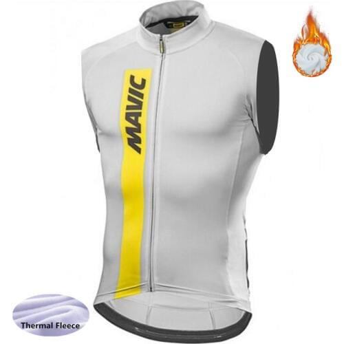 Winter thermal fleece Cycling Sleeveless Vest Mtb Bike Bicycle keep warm pro team vest men cycling clothing ropa ciclismo