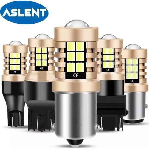 2PCS 1156 P21W BA15S 1157 3157 7443 High Quality 3030 LED Auto Brake Lamps Car Daytime Running Light Reverse Bulbs Turn Signals