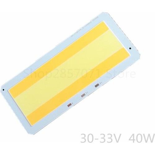 40W COB LED Strip Lights Bulb Lamp Dimming Pure Warm White + White DC 30-33V 2000MA for DIY 175*76.3MM