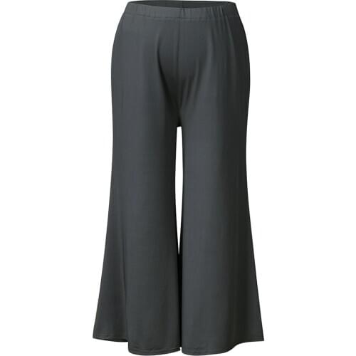 Maternity pants womens new maternity pants Amazon AliExpress elastic waist wide-leg pants nine-point pants