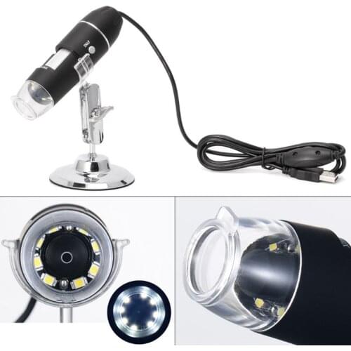 1600X USB Digital Microscope Camera Endoscope 8LED Magnifier with Hold Stand, Brand New and High Quality