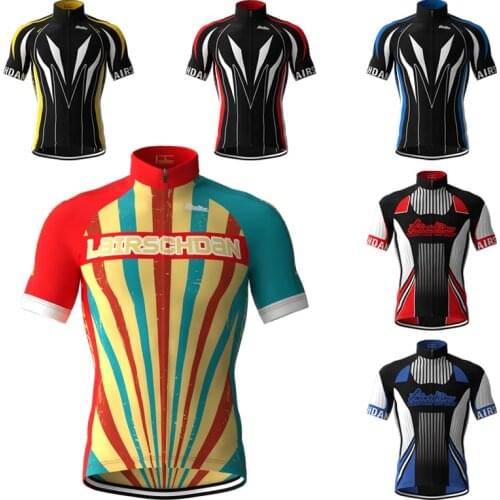 LairschDan Summer Cycling Jerseys Man Short Sleeve 2021 Pro Team Bicycle Jersey For Men Bike Clothing Tops Wielren Kleding Heren