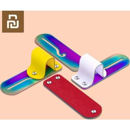 Xiaomi Mijia Freefinger Cowhide Color Titanium Mobile Phone Ring Bracket Concealed Bracket Stainless Steel Base Portable 3Color