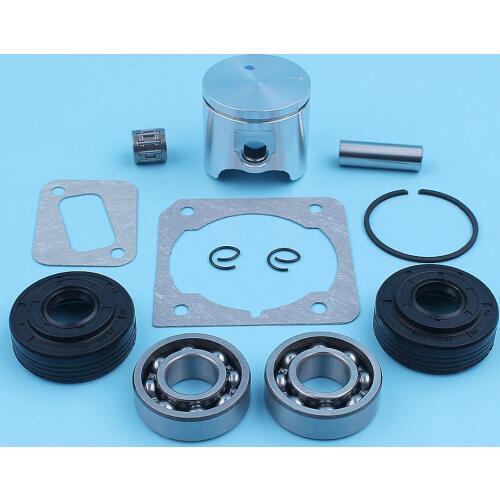 40mm Piston Crank Ball Bearing Oil Seal Kit For Husqvarna 340 345 Jonsered 2141 2145 Chainsaw Ring Needle Cage Spare Part
