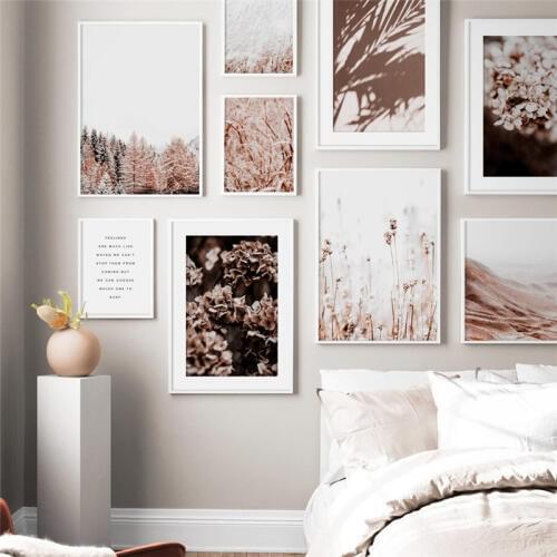 Flower Plant Nature Scenery Picture Landscape Wall Art Canvas Painting Minimalist Style Modern Posters and Prints for Home Decor