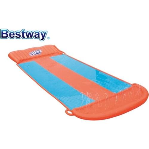 2020 New 52258 Bestway 18'/5.49m H2OGO! Triple Slide Soft Landing For A Smooth & Fast Ride/3-Lane-Slider Racing With 2 Friends