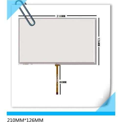 New 9 inch 210*126 210*125 four wire resistance touch screen car DVD navigation GPS touch panel 210*126MM