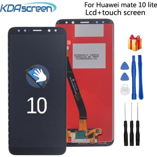 Original For HUAWEI Mate 10 Lite LCD Display Touch Screen with Frame Repair Phone Display For Huawei Nova 2i RNE-L21 Replacement