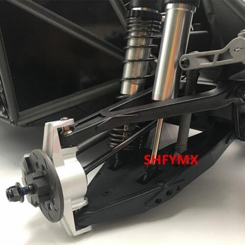 A Pair Aluminum Alloy Front Steering Cup For 1/7 Rc Car Traxxass UDR Remote Control Car Rc Bugggy Diy Accessories Parts