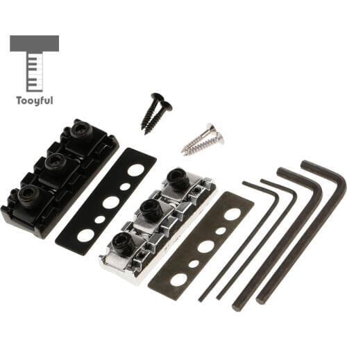 Tooyful Plastic Plastic Electric Guitar Tremolo String Locking Nut with Screw Wrench Set for Tremolo