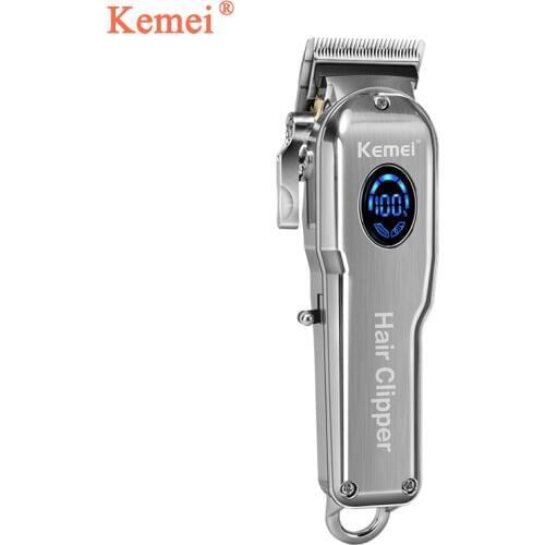 Kemei Professional Hair Clipper Men Electric Hair Trimmer LCD Hair Adjustable Cutter Haircut Machine Barber shop Trimmer KM-2002