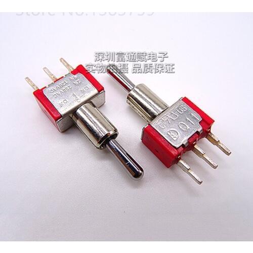 Q11 toggle switch 3 feet 3 files 2A25VAC 5A120VAC screwless pattern ON-OFF-ON