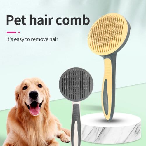 Pet comb self-cleaning needle comb for cats and dogs large retractable open knot comb fading beauty hair depilation to floating