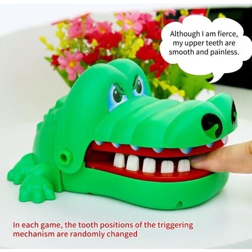 Jokes Teeth Bite Toy Biting Finger Dentist Game Funny Crocodile Pulling Teeth Toys Kids Classic Biting Hand Crocodile Games Gift