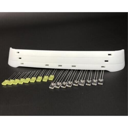 Tamiya Truck Sun Visor With Led Light For 1/14 Rc Truck Tamiya Volvo FH16 750 56360 6X4 Tractor Trailer Parts Accessories