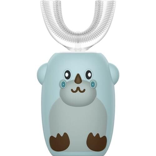 Smart 360 Degrees U Electric Toothbrush Kids Silicon Automatic Ultrasonic Teeth Tooth Brush Cartoon Lazy Toothbrush