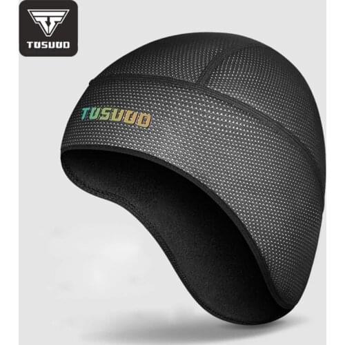 TOSUOD cycling cap winter skiing skull cap Outdoor sports Keep warm cycling hat bike bicycle Cold resistant helmet cap