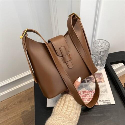 Bandoleras Vintage pequeñas de piel sintética para mujer, bolsos cruzados de piel sintética de alta calidad con cierre de