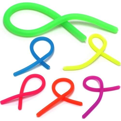DIY Hand-knit Fun String Random Color Kids Parent-child Interaction Toys Soft Anti Stress Rope Decompression Slings