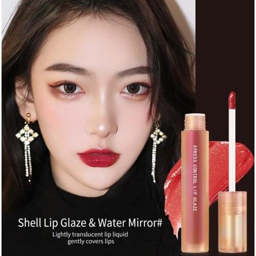 Mirror Lip Glaze Moisturizing Vivid Lipstick White And Easy To Color Waterproof Water Glass Lip Gloss Makeup Cosmetics TSLM1