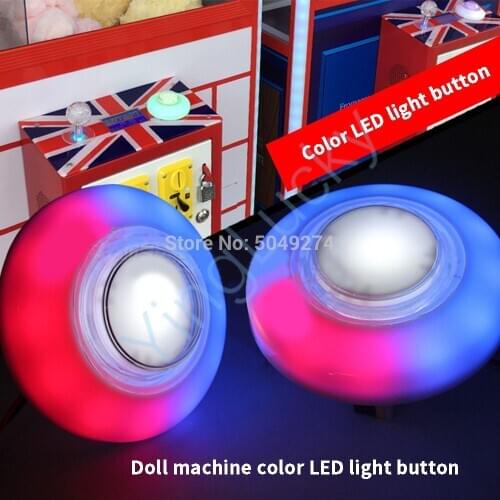 10pcs arcade button led 12V 76mm led button for doll machine, amusement machine, swing car