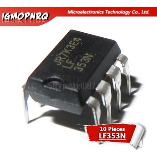 10PCS LF353N DIPP8 JFET-INPUT DUAL OPERATIONAL AMPLIFIER LF353 DIP