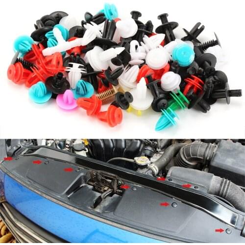 100pcs Universal Mixed Clips For Citroen C4 C5 C3 Picasso Xsara Berlingo Saxo C2 C1 C4L DS3 Xantia DS4 C8 C-Elysee 2cv
