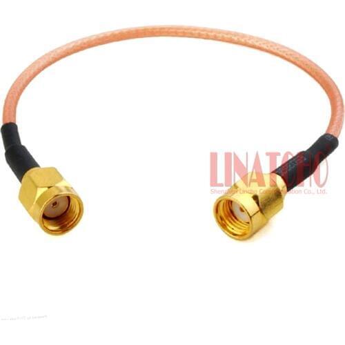 15CM 1/2ft RG316 RP SMA male to RP SMA male pigtail jumper cable