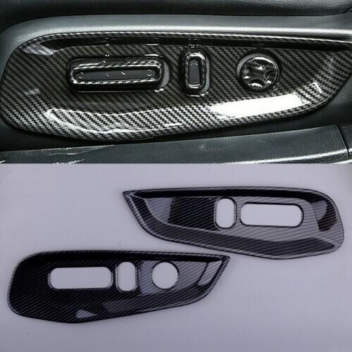 2Pcs ABS Carbon Fiber Style Inner Seat Handle Panel Cover Trim Fit for Honda Accord 2018 2019 2020