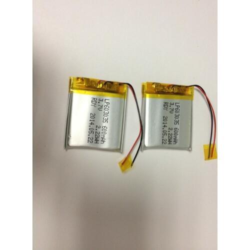3.7V polymer lithium battery 603035 600MAH MP4 MP5 speaker Bluetooth headset MP3 Rechargeable Li-ion Cell