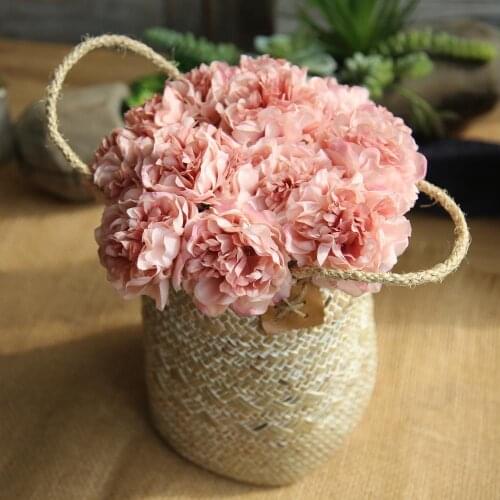 8cm diameter flower 14cm artificial flower peonies bouquet 5 heads peony flower bunch home wedding party decoration supplies