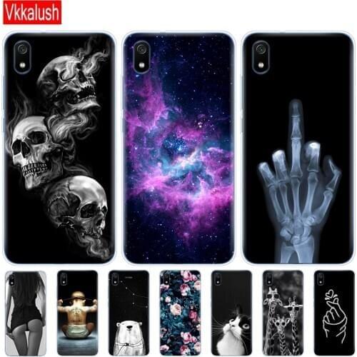 Case For Xiaomi Redmi 7a Cases Full Protection Soft TPU Back Silicon Cover For Redmi 7 A Bumper redmi 7a Phone Shell Bag Cat