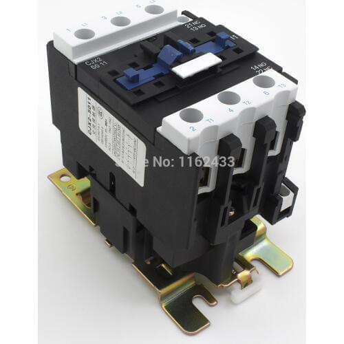 CJX2-5011 50A 3P NO + NC AC contactor CJX2-50 LC1-D50 series contactor 220V 380V 110V 48V 36V 24V