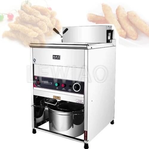Electric Fryer Commercial Vertical Automatic Thermostat Multifunction Single Cylinder High Capacity Fry Pan Fried Chicken Chop
