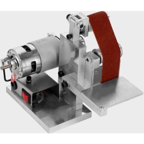 Small Belt Machine DIY Electric Polishing Machine Grinding Machine Fixed Angle Sharpening Knife Blade Machine Desktop Household