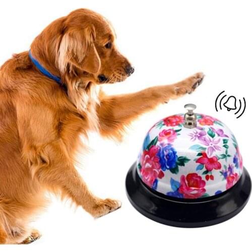 Interactive Dog IQ Training Ringer Toys Pet Puppy Kitten Feeding Food Called Dinner Bell Colorful Small Dog Training Accessories