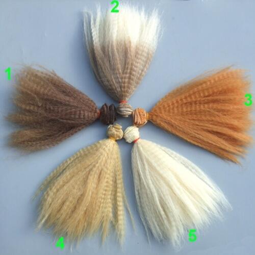 Quality 15CM thick doll hair kinky curly wigs for blyth doll 1/3 1/4 1/6 BJD handmade doll hair