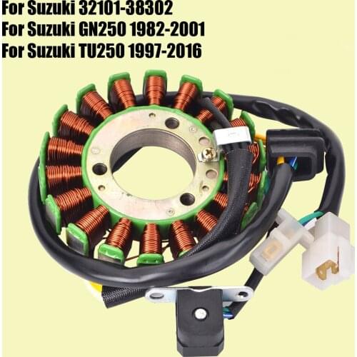 Stator Coil for Suzuki GN250 1982-2001 TU250 1997-2016 32101-38302 Generator Magneto Coil GN TU 250