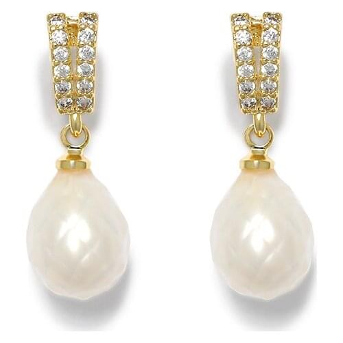 Kfvanfi Brand new unique design ladies earrings high quality 100% real freshwater pearl earrings ladies wedding jewelry