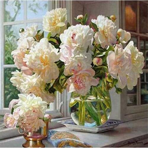 Flower Sunflower DIY 11CT Cross Stitch Embroidery Kits Needlework Craft Set Cotton Thread Printed Canvas Home Room