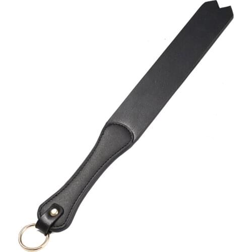 Leather Sole Spanking Paddle with Metal Ring for Fetish Slave Role Play Couples Flirting Adults Games Sex Whip Toys
