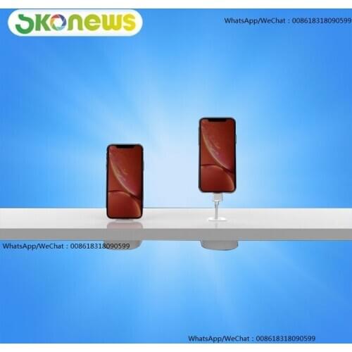 Charging security display stand MAX series Anti theft pull box recoiler for 6 phone retail security solution