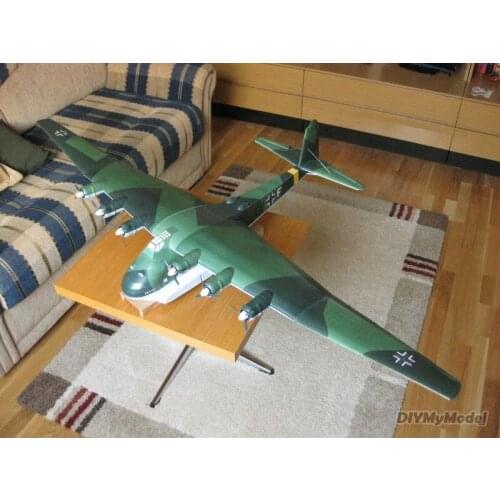 DIYMyModeI German me-323 heavy transport aircraft DIY Handcraft Paper Model KIT Handmade Toy Puzzles Gift Movie props